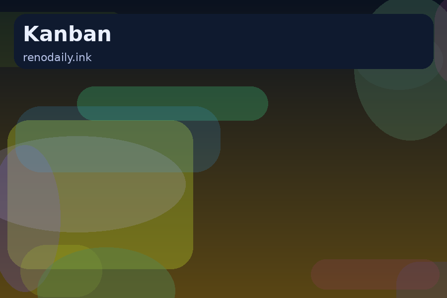 Übersichtliches Kanban-Board auf dem Bildschirm